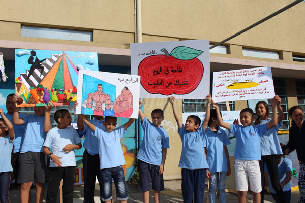 فعاليات "نمط حياة صحي" في مدرسة الزهراء الابتدائية بيافا 